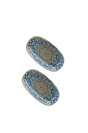 MNZ-Bonna Alhambra 19 سم طلاء بيض Set من 2 Alh19ov - Bonna Porselen