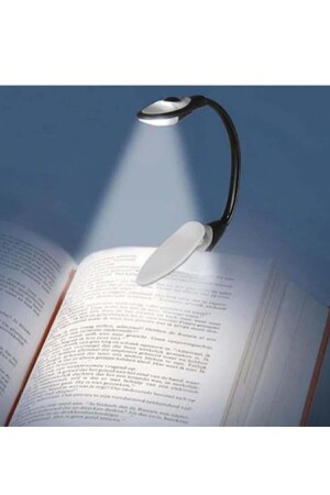 Book Reading Light Clip-on Black 3 LED Lamp White Light - Wonderlust