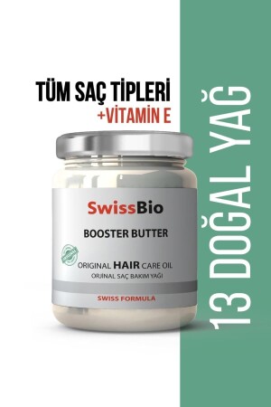 Booster Butter Nourishing Hair Care Oil Containing 13 Natural Oils 200 ml - Swissbio