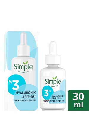 Booster Serum %3 Hyaluronik Asit - B5 Vitamini Derinlemesine Cilt Nemlendirme 30 Ml 8720181157127 - Simple