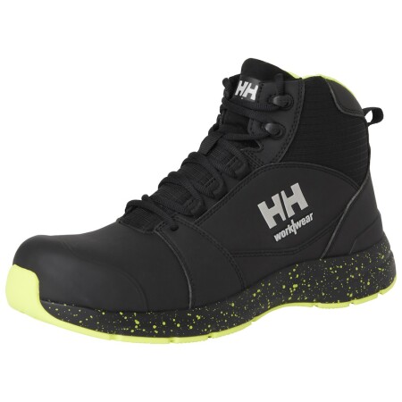 Boots HELLY HANSEN Barcode MXR Mid S3S, black/yellow - Helly Hansen workwear