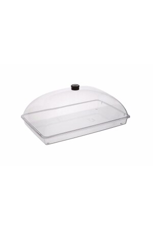 Bora Crystal Bell Jar Angular Set Bo334 Transparent Color BO334 - Bora Plastik