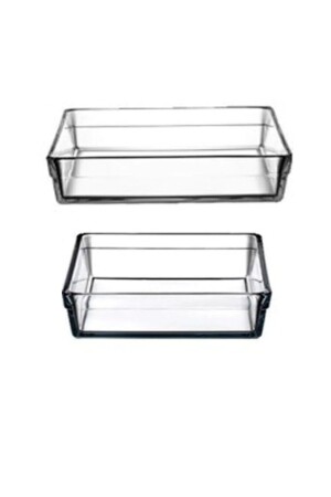 Borcam Premium Square Tray Set 59324 - 59304 2 Pieces 5932459304 - Paşabahçe