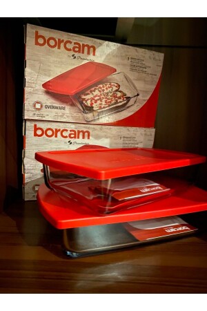 Borcam Saklama Kabı 1320 Cc 2 Li Avantaj Paket Kırmızı Kapaklı TYC00585583459 - Paşabahçe