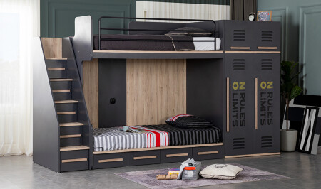 Bornova Compact Bunk Bed - Cadde Yıldız