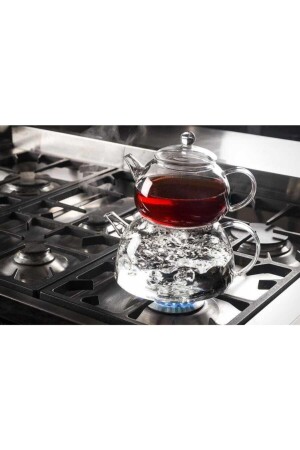 Borosilicate Glass Teapot Set 810 ml 1350 ml BELLA DG460ABM - Tantitoni