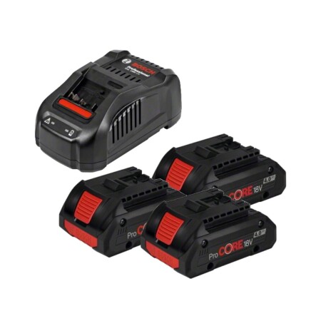 BOSCH GBA ProCORE 18V 3x4.0Ah pil ve şarj cihazı seti - Bosch
