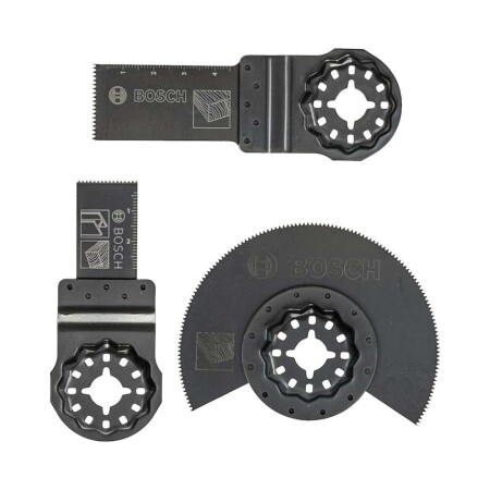 BOSCH Starlock ağaç işleme için 3 parçalı bıçak seti - Bosch Accessories