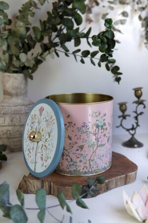 Botanica Desenli Erzak Saklama Kabı - Metal Saklama Kabı 17,5 Cm X 18 Cm Er147-1g ER147 - Evle