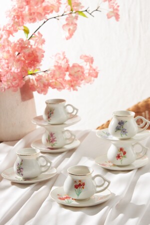 Botanik Set of 6 Coffee Cups 80 ml 854100 - Karaca