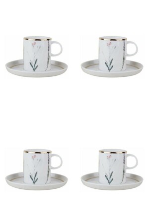 Botanische Teetasse mit Untertasse, 200 ml, 8-teiliges Set 4129600000286 - Porland