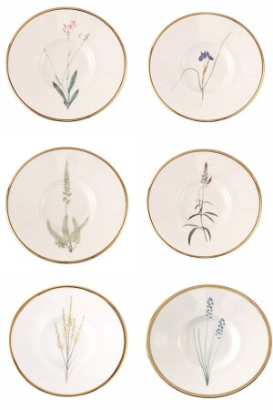 Botanischer Teeteller 11 cm, gemischt, 6 Stück 4129600000579 - Porland