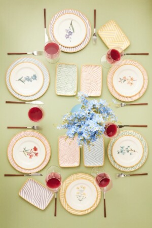 Botonica New 18 Piece Dinner Set for 6 Persons 153. 03. 06. 7866 - Karaca