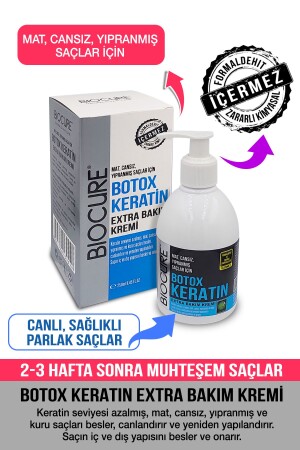 Botox Keratin Extra Haarpflegecreme Haar Botox / Reparatur-strukturierend-aufpolsternd 250ml - Biocure