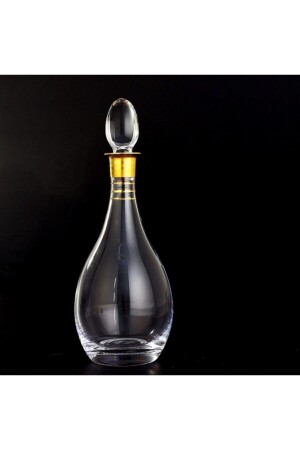 Bottle with Cap - Mouth Wall Gold 61 90812 2402 - AbkaKristal