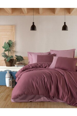 Boutique Series Single Duvet Cover Set Pure V4 Dried Rose 8681727145834 - Clasy
