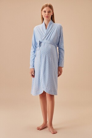 Bow Long Dressing Gown - Suwen