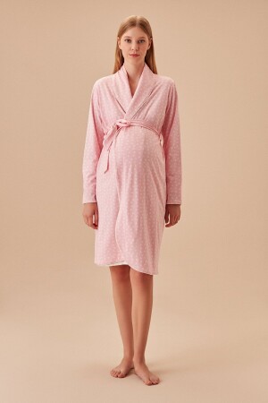 Bow Long Dressing Gown - Suwen