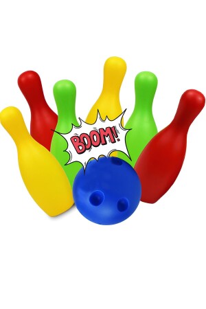 Bowling-Balance-Spielset, 8 Pins, Bowlingball, Sportspiele, 1 bis 2 Jahre altes Babyspielzeug - Factorial