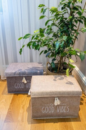 Box with Felt Lid, Decorative Box, Living Room Accessory, Study Room Organizer Mini ART8681942503495K - Art Bee