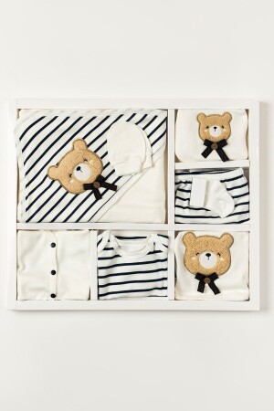 Boxed Male - Newborn Clothes Cotton Teddy Bear 11-Piece Hospital Discharge Sets Suzene Embroidered - Neu Kids