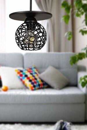 Bozkır Single Chandelier Black BEG0051BEG01 - Begüsa