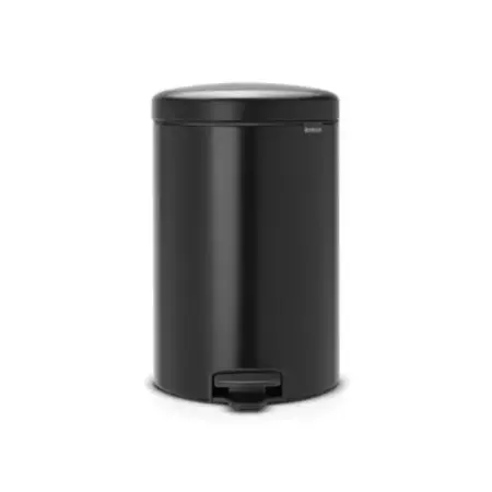 Brabantia Newicon Matt Black Pedal-Operated Trash Can, 20 Liters. - Brabantıa