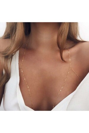 Bralette Body Chain Body Accessory Gold - Marbling