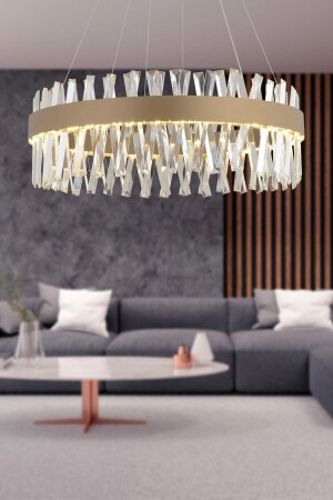 Brampton 60' Antique 3 Color 112 Watt LED Dining Table Top, Living Room Chandelier 3962-60-FR - Apliqa