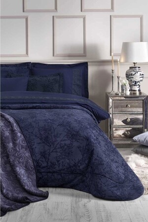 Branch Dowry Set Navy Blue 16 Pieces EVTGÇSÖZDL00051 - Özdilek