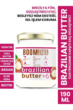 Brasilianischer Butter-Keratin-Reparatur-Haarglätter 190 ml - Boom Butter