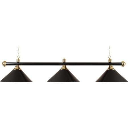 Brass billiard table lamp with 3 shades Buffalo, black, 150 cm - Buffalo