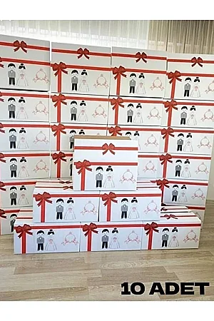 Braut-Mitgift-Box im Gewicht 60 x 38 x 30 cm (große Größe – robust) – 10 Stück - Ukapack