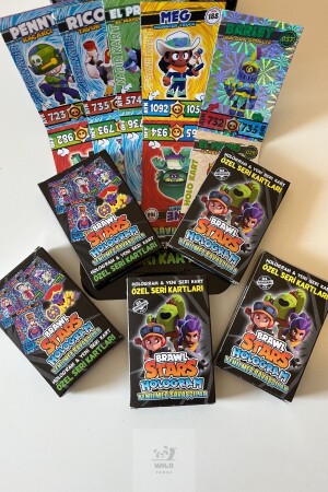 Brawl Stars Hologramm Invincible Warriors 5 Boxen mit 50 Spielkarten - Wildpanda