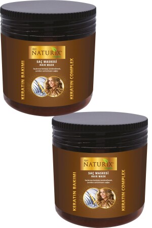 Brazilian Blow Dry Care Mask 2 Pack Natural Keratin Care 500 Ml Hair Care Mask Keratin Hair Mask 86974472980801 - Ilgaz Naturix Organix