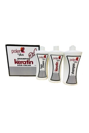 Brazilian Blow Dry Set of 3 - Shampoo + Conditioner + Keratin - Polenplus