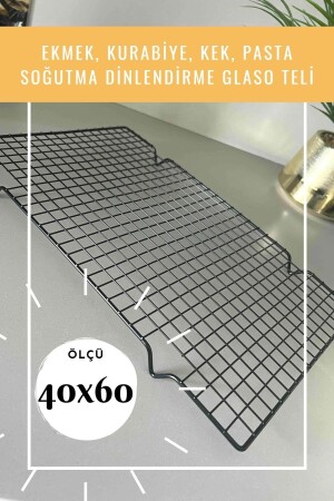 Bread, Cookies, Cake, Pastry Cooling and Resting Glazing Wire 40x60 Cm 10100804202301 - WorkAsist