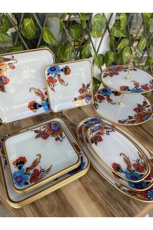 breakfast set 17 pieces square - Gürcüglass