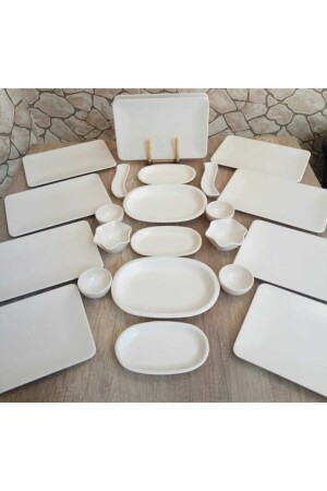 Breakfast Set for 12 People 25 Pieces Square 100254kr - Bera