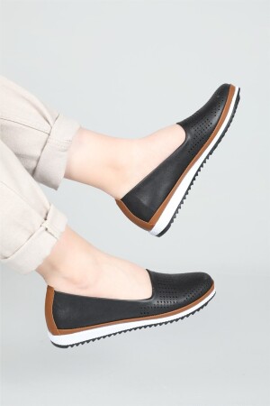 Breathable Orthopedic Sole Black Women's Shoes 512 UMAY512DELİKLICTY - CARLA BELLA