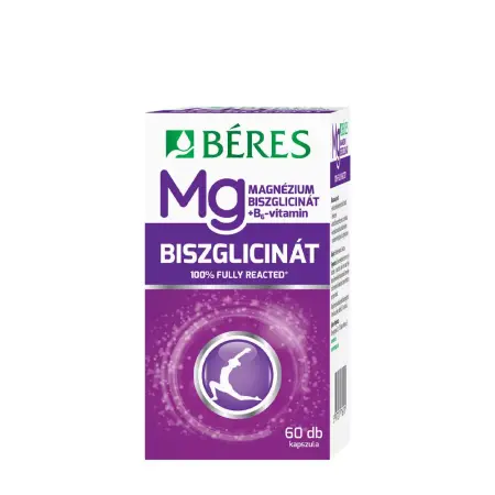 Béres Magnesium Bisglycinate + B6 (60 Capsules) - Béres