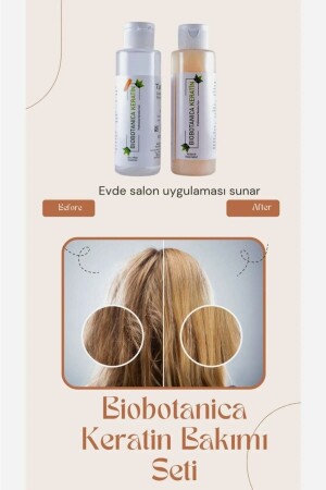Brezilya Fönü Keratini-saç Düzleştirici- 2x100ml Şampuan-keratin Bakımı Mini Set - Biobotanica