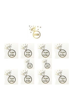 Bride in Solitaire Bride Tattoo and Team Bride Solitaire Tattoo 10's Bride To Be - Happyland