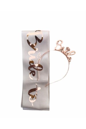 Bride To Be Rosegold Crown and Sash Set - Happyland