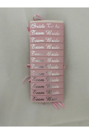 Bridesmaid Bracelet - Bride To Be Bracelet - Bachelorette Party Bracelet 12 Pieces Pink - Littlemonky