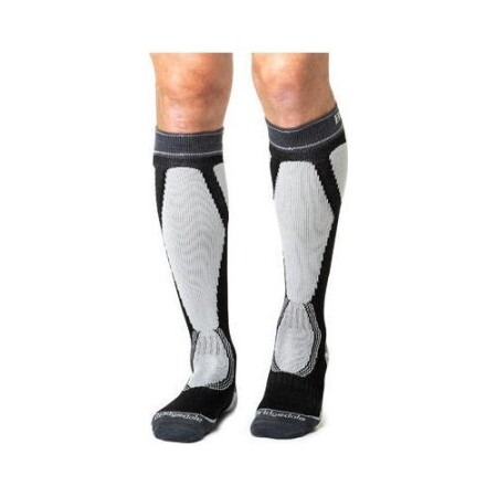 Bridgedale Ski Easy On Socken, schwarz/grau - 035 - Bridgedale