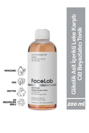 Brightening Anti-Blemish Skin Whitening Tonic with Glycolic Acid 200 ml - Facelab