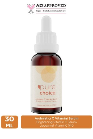 Brightening Vitamin C Serum 30 ML (Liposomal Vitamin C 10% + Niacinamide 10%) PC - 1001 - Pure Choice