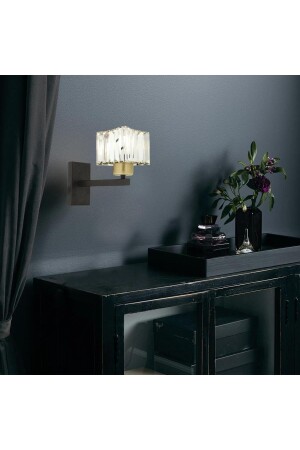 Britney Antique Crystal Stone Wall Lamp Sconce for Bedroom-Bedside-Living Room 3395-01-BL - Apliqa