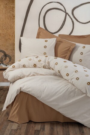 Brode Double Duvet Cover Set Nomi Beige 8680108062708 - Cotton Box